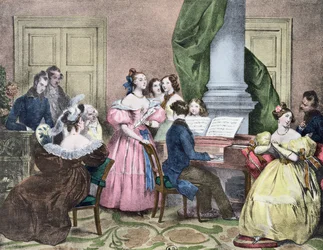 Das Familienkonzert, ca. 1840